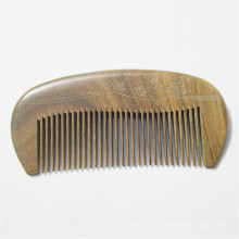 cabeza masaje cepillo para el pelo natrual regalo de sándalo giftware curva mango largo diente ancho peine de madera